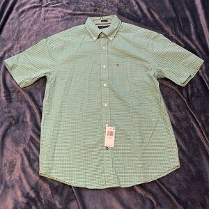 Tommy Hilfiger Regular Fit Short Sleeve Cactus Gingham Shirt
